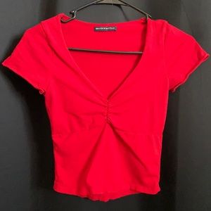 Red brandy scrunch top